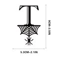 thumbnail image 1 of Spider Halloween Decoration Hang Tag Set with 26 Iron Letters 5.3 cm x 9 cm, Black Rope Included, 1 of 4
