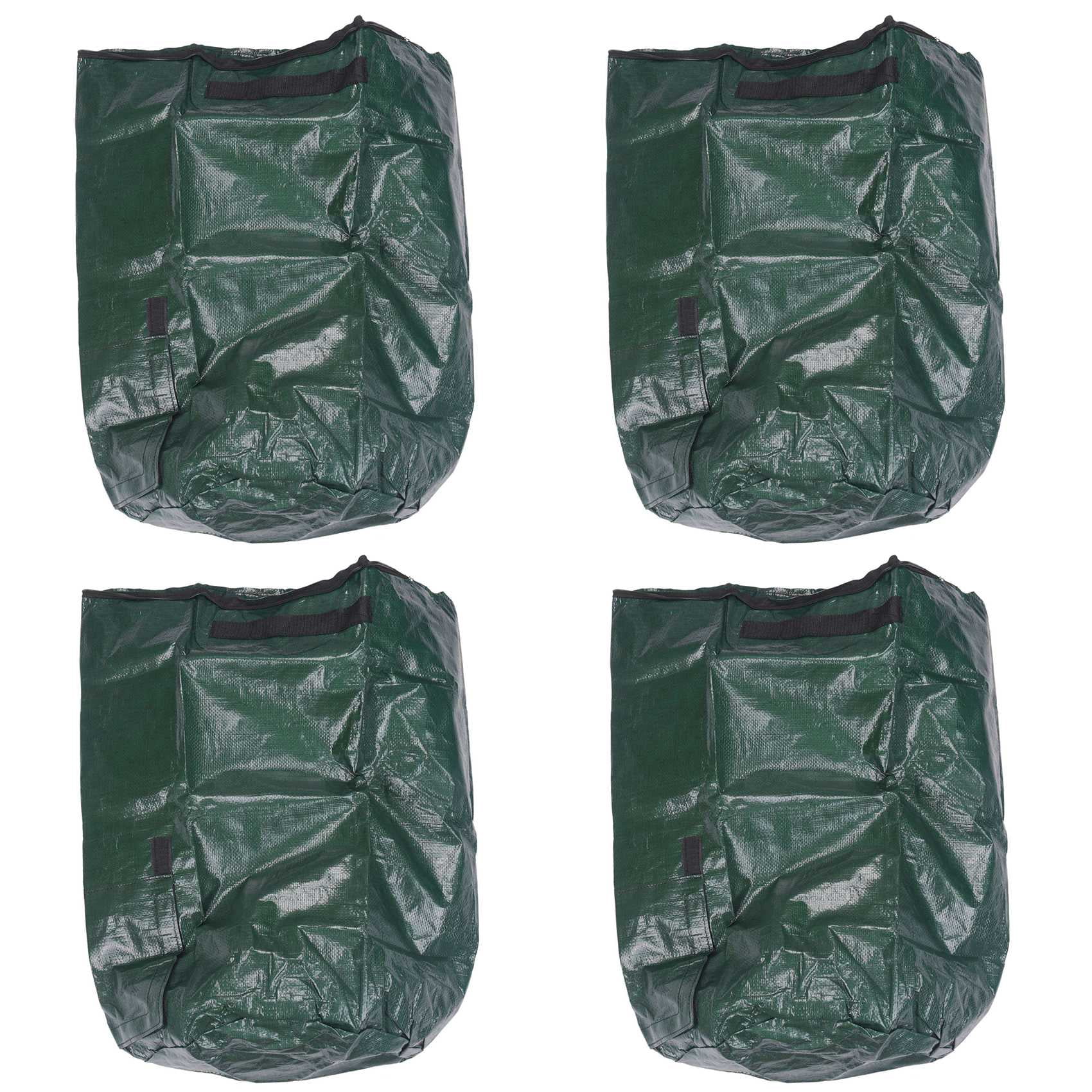 4X Waste Kitchen Garden Yard Compost Bag Environmental PE Cloth Planter Kitchen Waste Disposal Organic Compost Bag-S