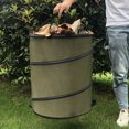 thumbnail image 3 of Becaristey Poubelle à Feuilles avec Ressort Intégré pour Ouverture Rapide Vert Sacs à Feuilles Réutilisables Vert,24gallons m, 3 of 6