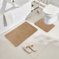 thumbnail image 5 of Yhmxh Bathroom Floor Mat 2 Piece Solid Color AntiDirty Carpet Toilet Bathroom Non Slip Absorbent Floor Mat Bathroom Foot Mat Washable Rug Anti-slip Rug Decorative Rug Rugs for Living Room Outdoor Rug, 5 of 5
