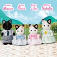 thumbnail image 3 of Calico Critters Tuxedo Cat Family, ensemble de 4 figurines de poupée à collectionner, 3 of 6