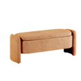 thumbnail image 3 of Kossmai Oval Lamb Fleece Fabric Storage Bench 47.24"L, 3 of 5
