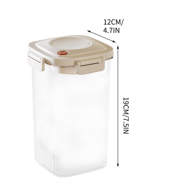 Vacuum Sealed Jar For Miscellaneous Grain Storage Kitchen Food Plastic Transparent Storage And Storage Jar -proof Sealed Box For Five Grains