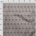 thumbnail image 2 of oneOone Georgette Viscose Fabric Leaves & Floral Block Printed Craft Fabric BTY 42 Inch Wide, 2 of 5