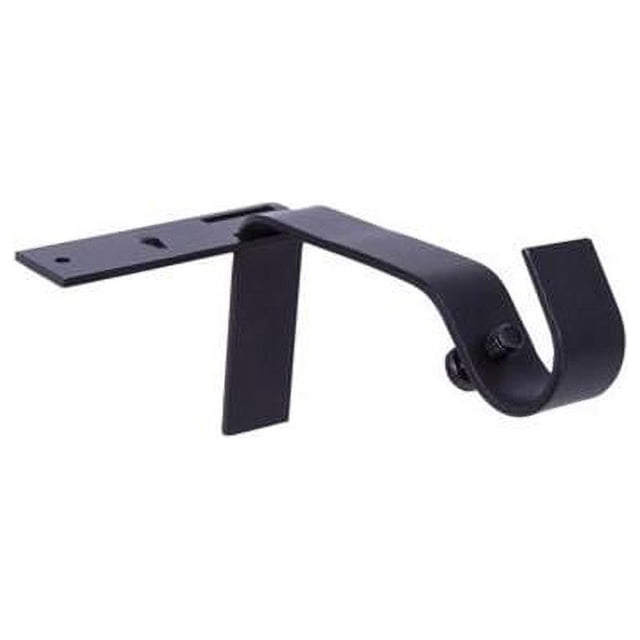 Kenney Manufacturing 273005 Supports de Rideau 0,62 Po, Noir Mat