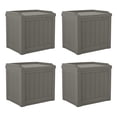 thumbnail image 1 of Suncast Coffre de Terrasse Extérieur de 22 Gal pour Petit Patio avec Siège de Rangement, Pierre (Lot de 4), 1 of 12