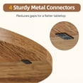 thumbnail image 2 of Fnova 47" Round Dining Table for 4 People, Modern Farmhouse Wooden Kitchen Table, Woodtone (Chairs Not Included), 2 of 13
