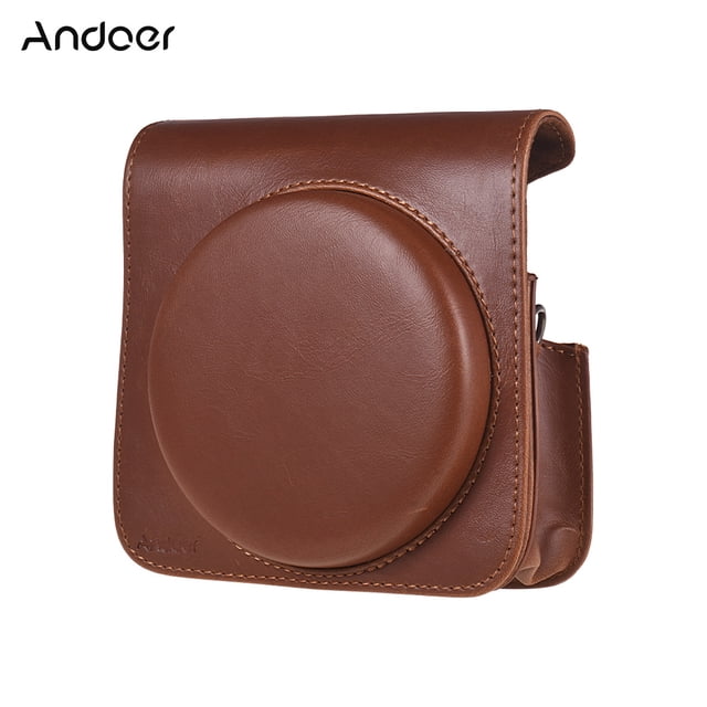 Andoer Protective Case PU Leather Bag with Adjustable Strap for Fujifilm Instax Square SQ6 Instant