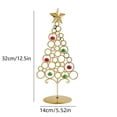 thumbnail image 3 of Todaioua Support de Sapin de Noël en Métal de 12,5 Pouces pour Table - Présentoir d'Ornements en Fer Forgé pour Déco de Bureau, Mini Sapin de Noël avec Dessus Étoilé, Décorations d'Exposition pour Bibliothèque de Bureau à Domicile, 3 of 7