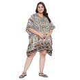 thumbnail image 1 of Oussum Robe Tunique pour Femmes, Manches Courtes 3/4, Caftan pour Dames, Robes Décontractées, 1 of 7