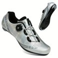 thumbnail image 3 of QJUHUNG Men‘s Professional Cycling Sneakers - Compatible with SPD Cleat and Rotary Buckle  Breathable Sport Shoes for Mountain Bike Riding and Racing Outdoor Activities, 3 of 6
