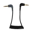 thumbnail image 1 of 1pc TRS To TRRS Microphone Cable 3.5mm Male To Male Right Angle Adapter Cable, 1 of 8