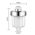 thumbnail image 3 of Kctiaxy Shower Filters Shower Filter Showerhead Filter for Hard Water Shower Water Filter with Replaceable Filter Cartridges for Removingfluoride, Kitchen Appliances, 3 of 7