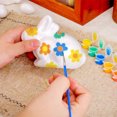 thumbnail image 2 of Deeceymbur Easter Bunny and Eggs Foam Decor Set for Painting Craft Tabletop Ornaments Spring Party Decoration, 2 of 6