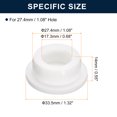 thumbnail image 3 of Unique Bargains 6 Pcs White Plug Holes, T27 Rubber Button Plug for 26mm/1.02' Hole, 3 of 6