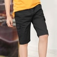 thumbnail image 2 of Shorts Cargo pour Garçons Grande Poche Coton Quotidien Décontracté Enfants Taille Élastique Cordon Doux Plein Air Randonnée Short, 2 of 9