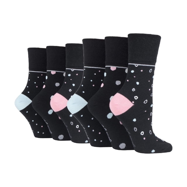 Gentle Grip - 6 Pairs Ladies Gentle Grip Non Elastic Socks