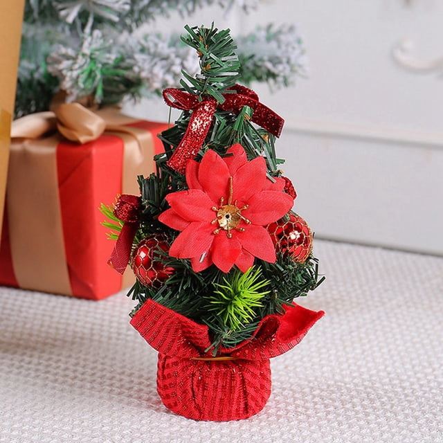 BKER 2023 New Artificial Mini Christmas Trees Decoration With Stable Base Suitable For Christmas Decoration Indoor Christmas Table Decorations