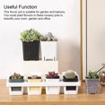 thumbnail image 2 of Xingzhi Flowerpot Nursery Pot Plant Pots Planter Plastic Space Saving Square Shatterproof Stackable Garden Office Window Accessory Transparent, 2 of 9