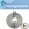 thumbnail image 1 of 2-Pack Replacement KitchenAid KEDS100VAL0 6 inch 4 Turns Surface Burner Element - Compatible KitchenAid 660532 Heating Element for Range, Stove & Cooktop, 1 of 4