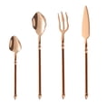 thumbnail image 1 of Aihimol Silverware Tableware Set of 4 Flatware Silverware Set Forks Spoons and Knives Set Kitchen Utensils Set Ergonomic Durable Dishwasher Safe Silver, 1 of 3
