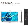 thumbnail image 3 of Sony BRAVIA 3 II 85" 4K HDR LED Google TV with Gemini - 2026, 3 of 6