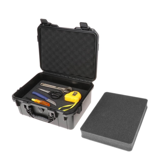 Waterproof Hard Case ABS Plastic Tool Hard Carry Case Bag Storage Carry Case Outdoor Box wFoam S