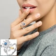 thumbnail image 2 of Womens Anxiety Ring Sunflower Rotating Ring Open Ring Relieves Anxiety Stress, 2 of 9