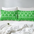 thumbnail image 4 of Erosebridal Green Aztec Sheet Set Twin, Farmhouse Abstract Art Bedding Sets Twin Size 3-Piece, 4 of 7