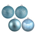 thumbnail image 1 of Pemberly Row Assortiment de Boules à 4 Finitions de 3 Po en Bleu Bébé (Ensemble de 32), 1 of 1