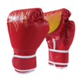thumbnail image 4 of S SERENABLE Gants de Boxe Gants de Kickboxing Gants Absorbant les Chocs Gants d'Entraînement Gants de Sparring pour Grappling Sanda Muay Thai Sports Rouge pour Adultes, 4 of 9