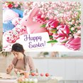 thumbnail image 4 of Dvkptbk Easter Banner Holiday Decorations Eggs Bunny Banner Cloth Holiday Party Photo Background Easter Decorations, 4 of 4