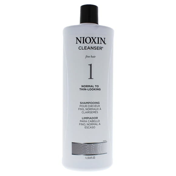 System 1 Nettoyant pour Cheveux Fins Naturels Normaux - Aspect Mince par Nioxin pour Unisexe - Nettoyant 33,8 oz