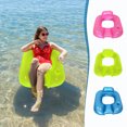 thumbnail image 1 of Water Inflatable Lounge Chair, Floating Pool Sofa, Quick Inflation, Durable Pvc Material, for Adults Minors, Beach Vacation, Back Support, Portable Relaxation Gear,YISHFHP,Blue, 1 of 8