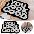 thumbnail image 2 of Mat With Contrast Letter Patterns Non Washable & Highly Absorbent For Bathroom Hallway & Bedroom Area Rugs under 50 Fall Throw Blanket Area Carpets 8x10 Padded Area Rug Room Rugs for Bedroom Throw, 2 of 6