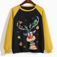 thumbnail image 3 of Chandail en Molleton de Noël pour Femmes 2023 Col Rond Mode Décontractée Manches Longues Imprimé de Noël Chandail en Molleton Blouse en Solde, 3 of 3
