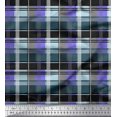 thumbnail image 1 of Soimoi Purple Rayon Fabric Check Check Print Sewing Fabric Yard 56 Inch Wide, 1 of 4