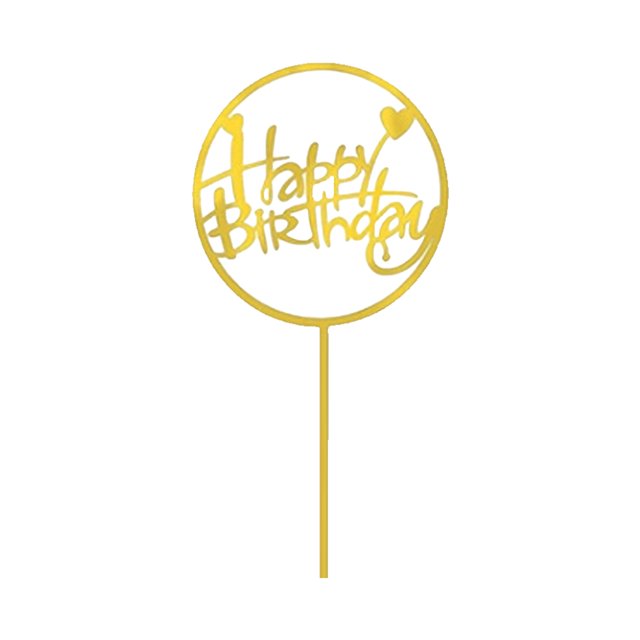Baohd Happy Birthday Cake Decoration Plaque