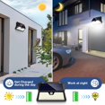 thumbnail image 3 of 2/4Packs Outdoor Solar Light With Motion Sensor, 185 LED 3 Modes Outdoor Solar, 3 of 4