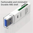 thumbnail image 3 of yeacher High-Speed Dual-Port USB 3.0/2.0 SD TF Card Reader - Compact, Lightweight, and Stylish White Design for Easy Data Transfer on Windows & Mac, 3 of 7