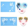 thumbnail image 3 of Flower Flower  Stencil, Face Paint Stencil, Durable For Face Body Painting, 3 of 8