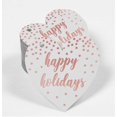 thumbnail image 2 of Inkdotpot 50 Pack Happy Holiday Favor Paper Tag Craft Real Rose Gold Foil Hang Tag, 2 of 6