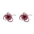 thumbnail image 3 of pitrice 1/2/3/5 Maille Fascinator Femmes Coiffe Prom Maquillage Nuptiale Scène Réglable Performance Photo Coiffe Fille Bande de Cheveux Vert 2PCS, 3 of 6