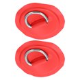 thumbnail image 4 of PVC D Patch, Reusable Durable Deck Accessories D-Ring Patch 2pcs  For Roof Racks Trailers Ground Sheets For PVC Inflatable Boat Kayak Canoe Yellow,Blue,Red,Emerald, 4 of 8