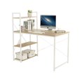 thumbnail image 1 of HOMEWORKS White Metal  & Natural Oak  Desk, 1 of 3