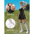 thumbnail image 3 of Women Tennis Dress with Built-in Bra and Pockets Shorts Racerback Athletic Dresses, 3 of 9