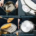 thumbnail image 2 of EIGTHTAIL Japanese Style Deep Fryer Pot With Drain Lid & Thermometer 24 cm  3.2L Capacity, 2 of 9