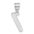 thumbnail image 3 of Diamond2Deal 14K Pendentif Initiale Lettre I en Or Blanc pour Femmes, 3 of 6