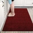 thumbnail image 1 of Door Mat Indoor Entrance Small Rug Front Door Mat Front Door Mat Outside Entrance Boho Bathroom Rugs Washable Non Slip Rugs for Porch Kitchen Bedroom Balcony Living Room Striped Refreshing Carpet, 1 of 6