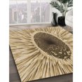 thumbnail image 3 of Ahgly Company Tapis d'Intérieur Rectangulaire Transitionnel Jaune Lavable à la Machine, 4 Pieds x 6 Pieds, 3 of 7